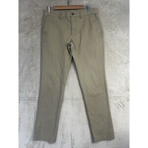 Old Navy Mens 32x32 Ultimate Slim Chino Pants Tan Khaki Non-Iron Built-In Flex